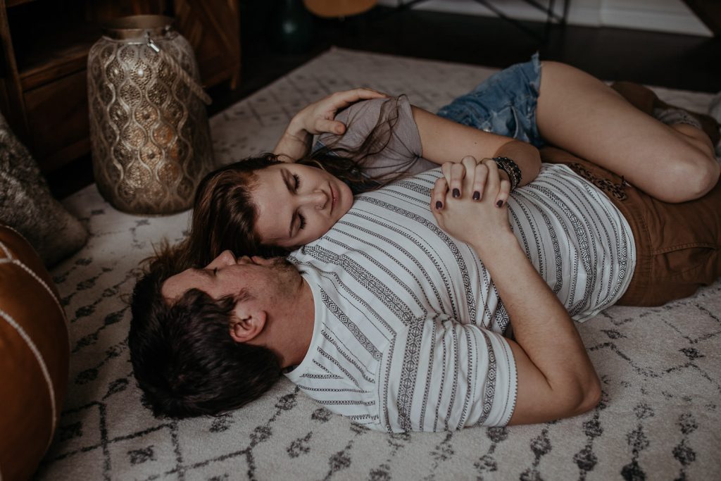 Couples in home session